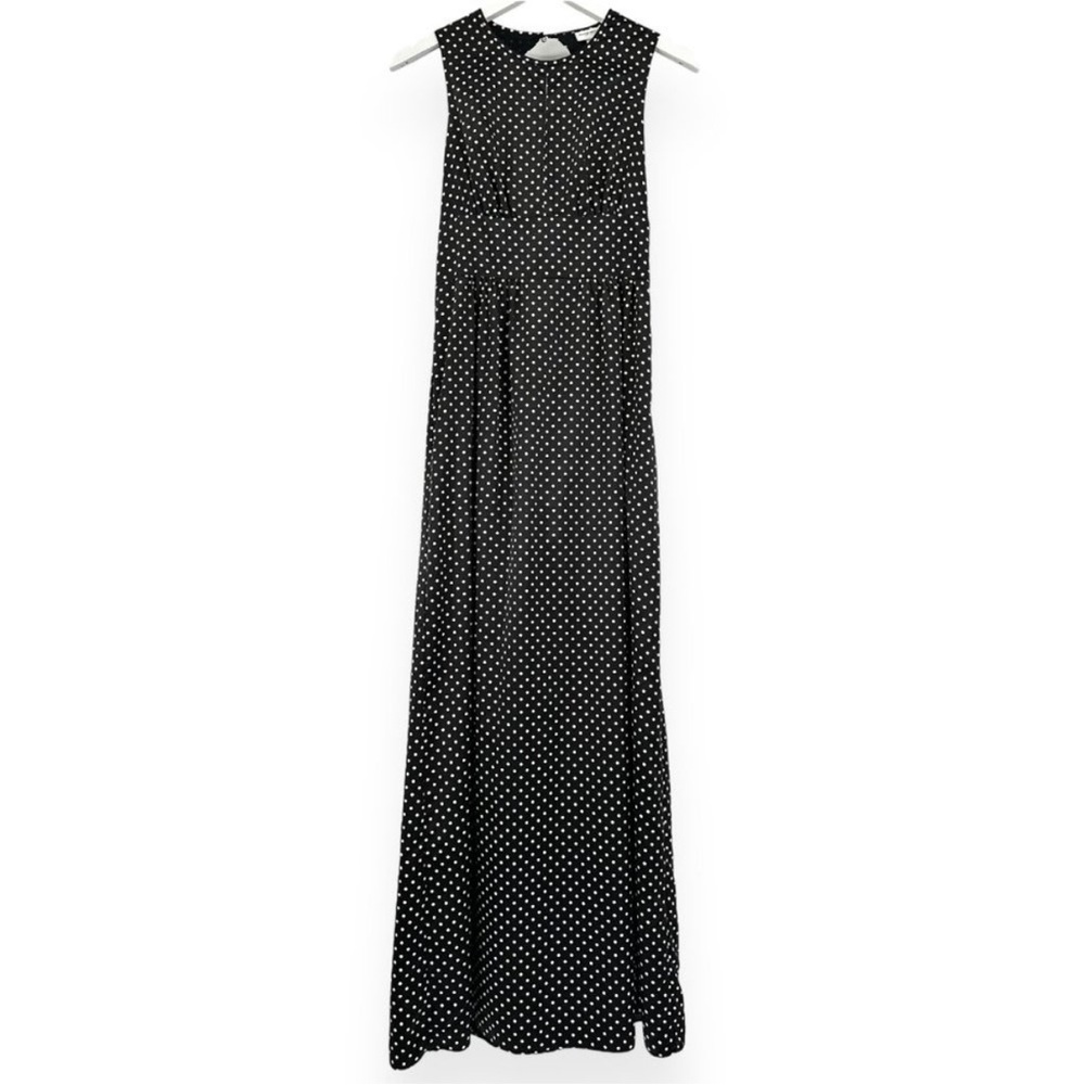 Kate Young for Target, limited edition, NWT, Elegant Black Polka Dot Maxi Dress